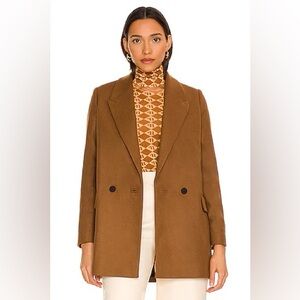 All Saints Ella Blazer in Conker Brown